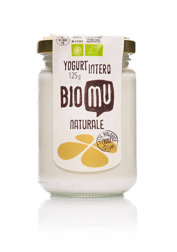 Yogurt Biologico Bianco Intero, latte vaccino italiano, cremosità naturale, imballaggi eco-sostenibili